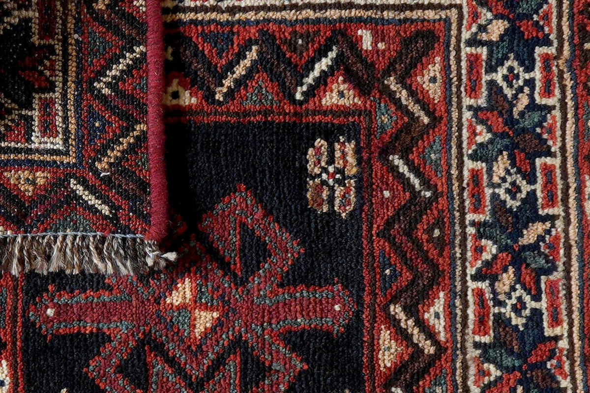 ORIENTTEPPICH handgeknüpft Gashgai Blau 63/57 cm Schurwolle - Blau, Textil (57/63cm) - Looma