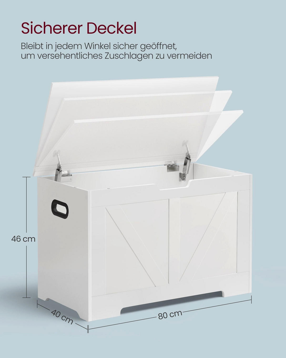 SITZBANK OUAGADOUGOU - Weiß, Holzwerkstoff (80/46/40cm) - Hansiro