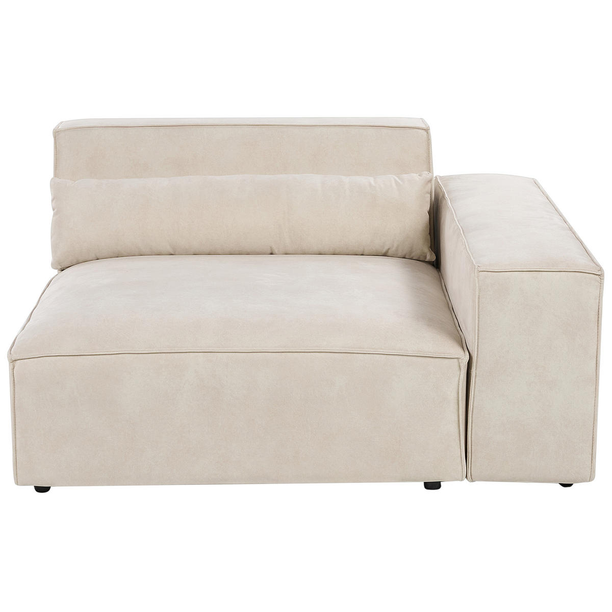 CANAPEA 2 LOCURI catifea bej deschisă Hellnar - bej, material textil (262/70/126cm) - Beliani