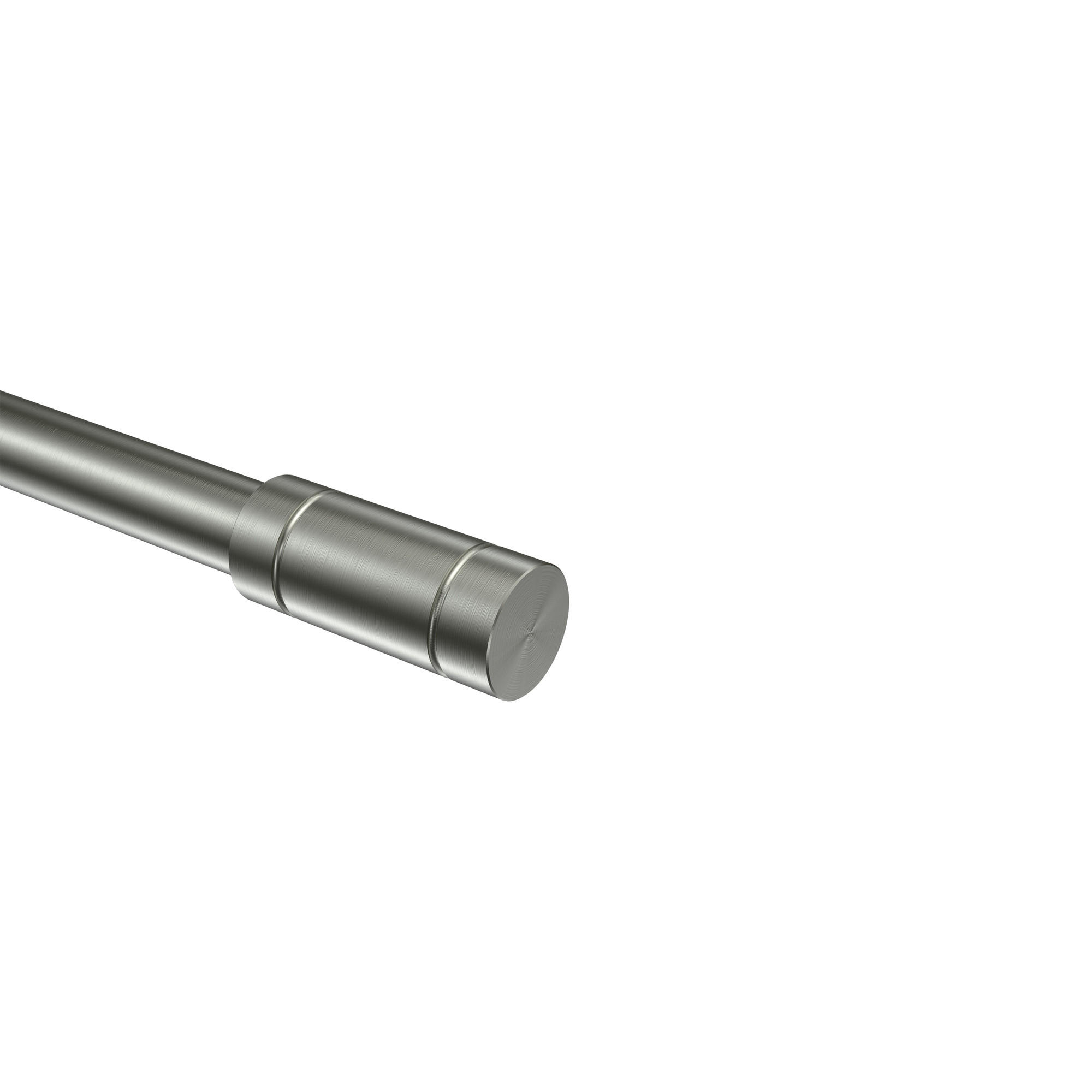 ENDSTÜCKE FÜR GARDINENSTANGEN 16 mm Ø, Jolly Edelstahl, Packung 2 Stück - Edelstahlfarben, Metall (5.1/2.2/2.2cm) - INTERDECO