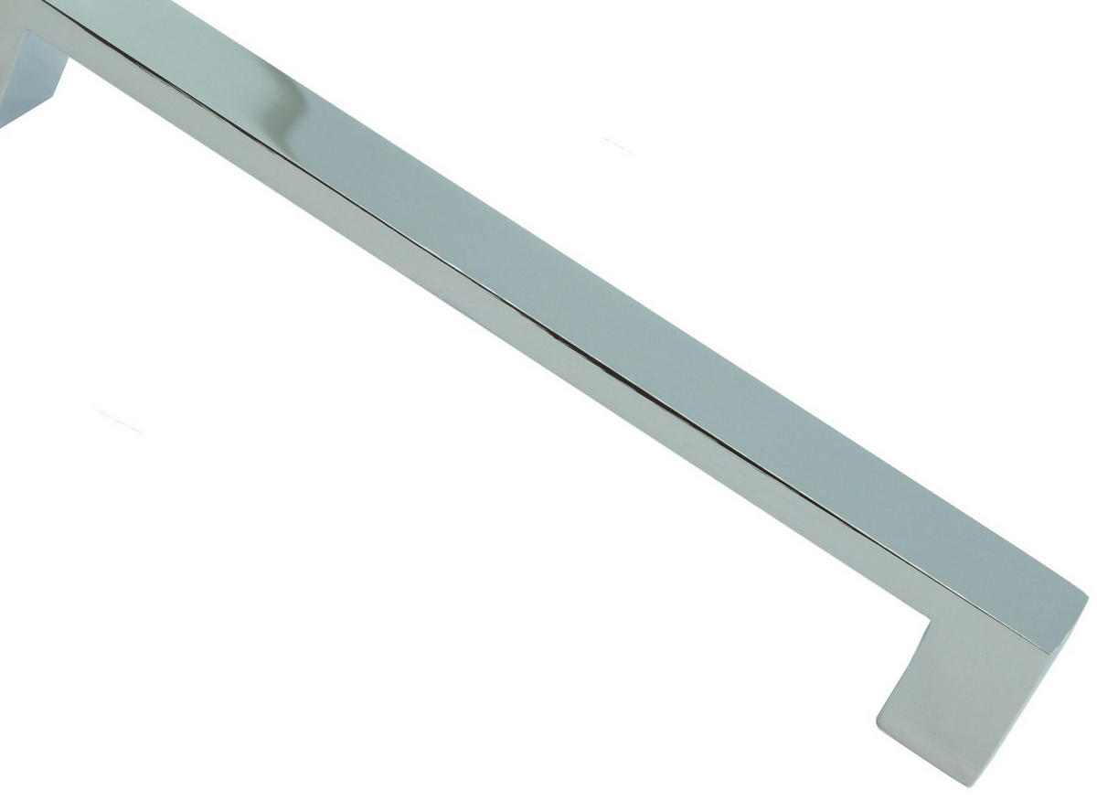 MÖBELGRIFF BA 160mm, Küchengriff Chrom glänzend, Badmöbel-Griff - Chromfarben, Metall (1.8/2.5/17.5cm)