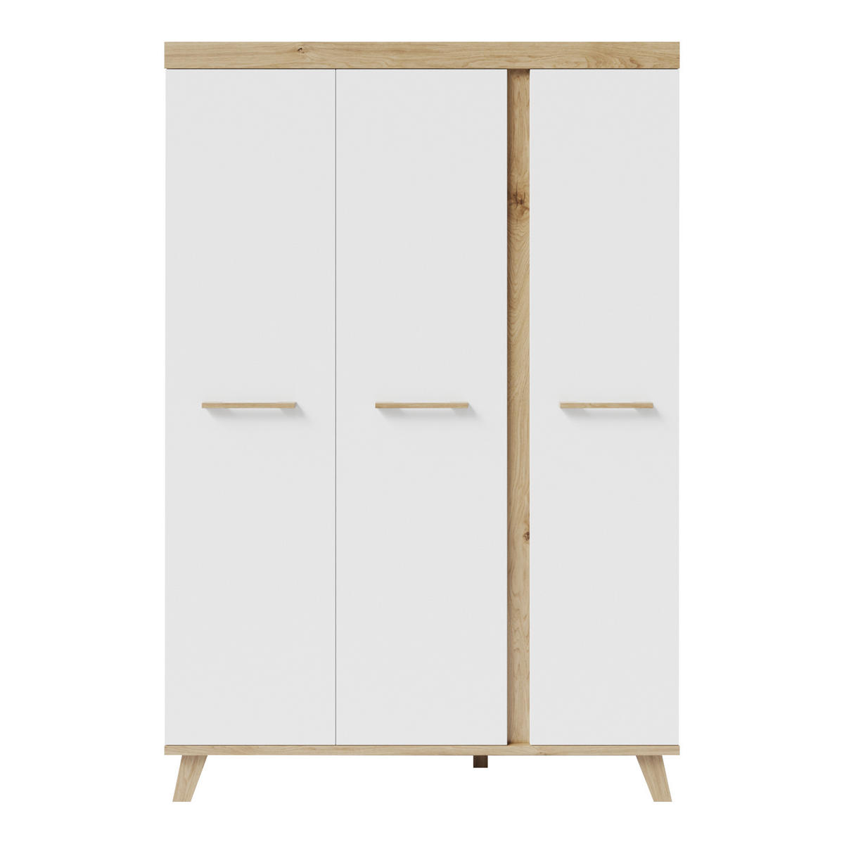 BABYZIMMER-SET Smile, 3 teilig - Weiß, Holzwerkstoff (76/90.5/142cm) - Roba
