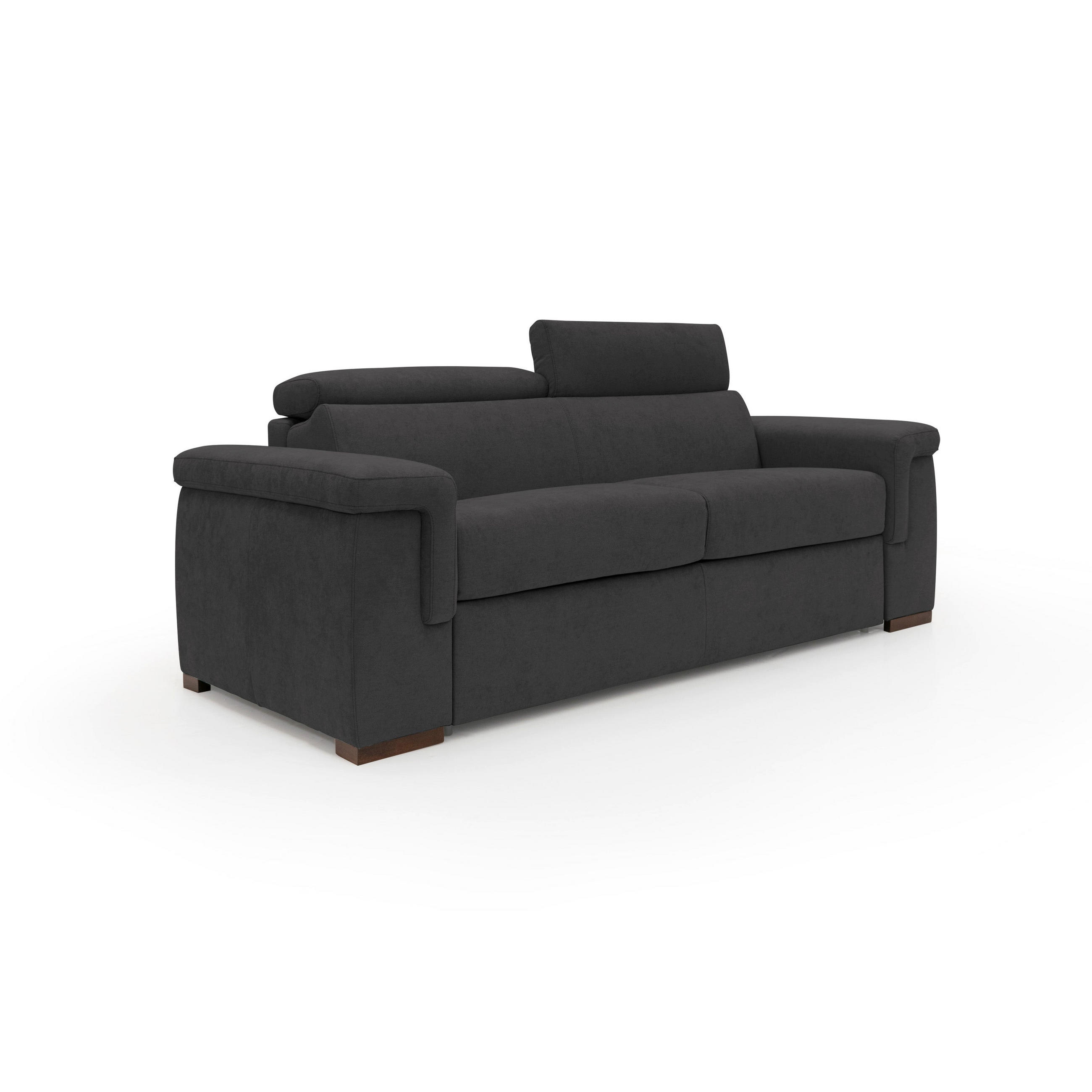 SCHLAFSOFA Giunone - Schwarz, Textil (220/100/95cm) - Divani.store