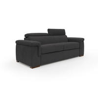SCHLAFSOFA Giunone - Schwarz, Textil (220/100/95cm) - Divani.store