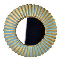 DEKOSPIEGEL Daz Türkis 40/40/3 cm Holz - Türkis, Holz (40/3/40cm) - Mondex