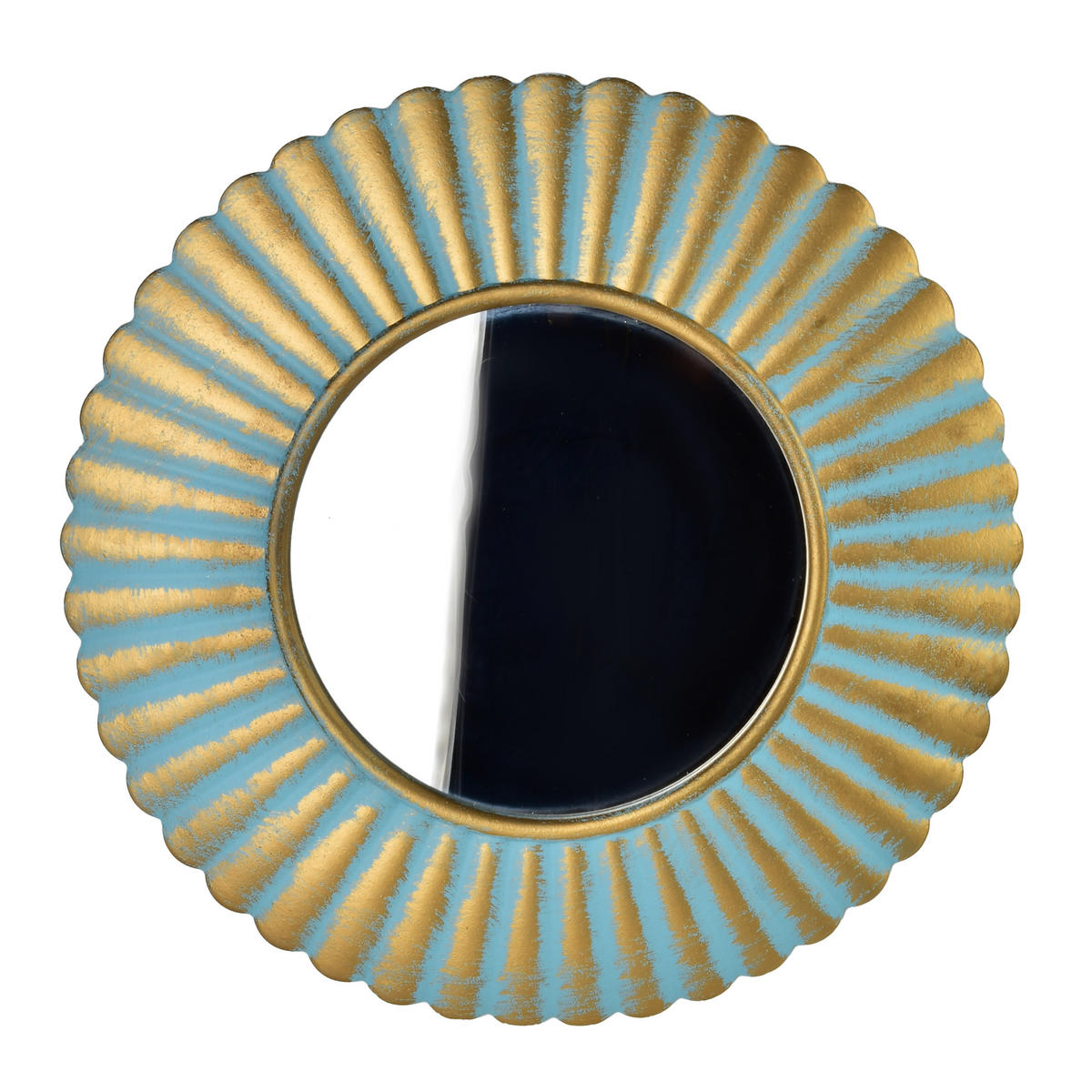 DEKOSPIEGEL Daz Türkis 40/40/3 cm Holz - Türkis, Holz (40/3/40cm) - Mondex