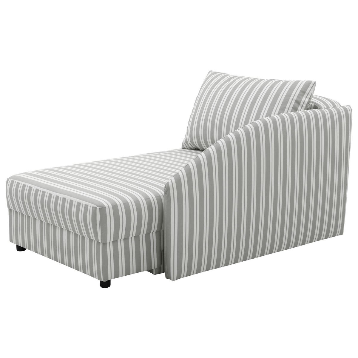 RECAMIERE Armlehne links Kalila Flachgewebe hellgrau - Hellgrau, Kunststoff (154/86/93cm) - 58aufmkessel