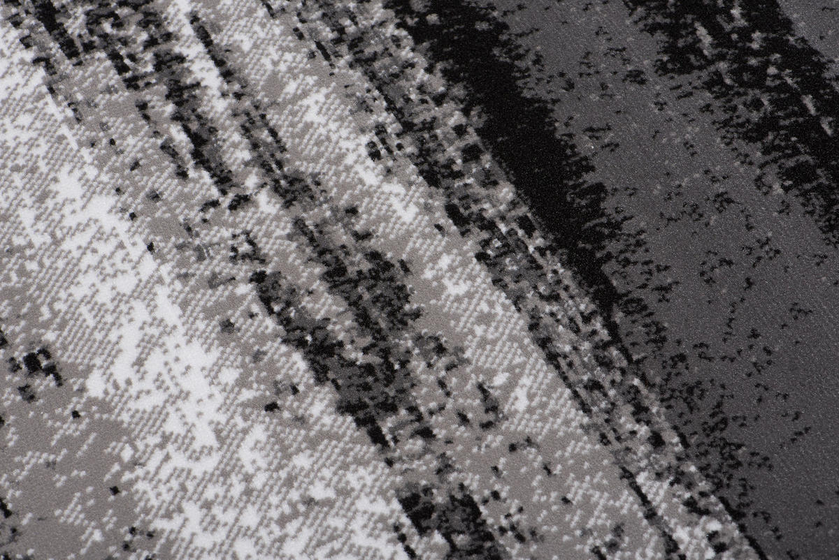 TEPPICH MAYA Dunkelgrau Meliert Streifen Verwischt 200/300 cm - Dunkelgrau, Textil (200/300cm) - Tapiso