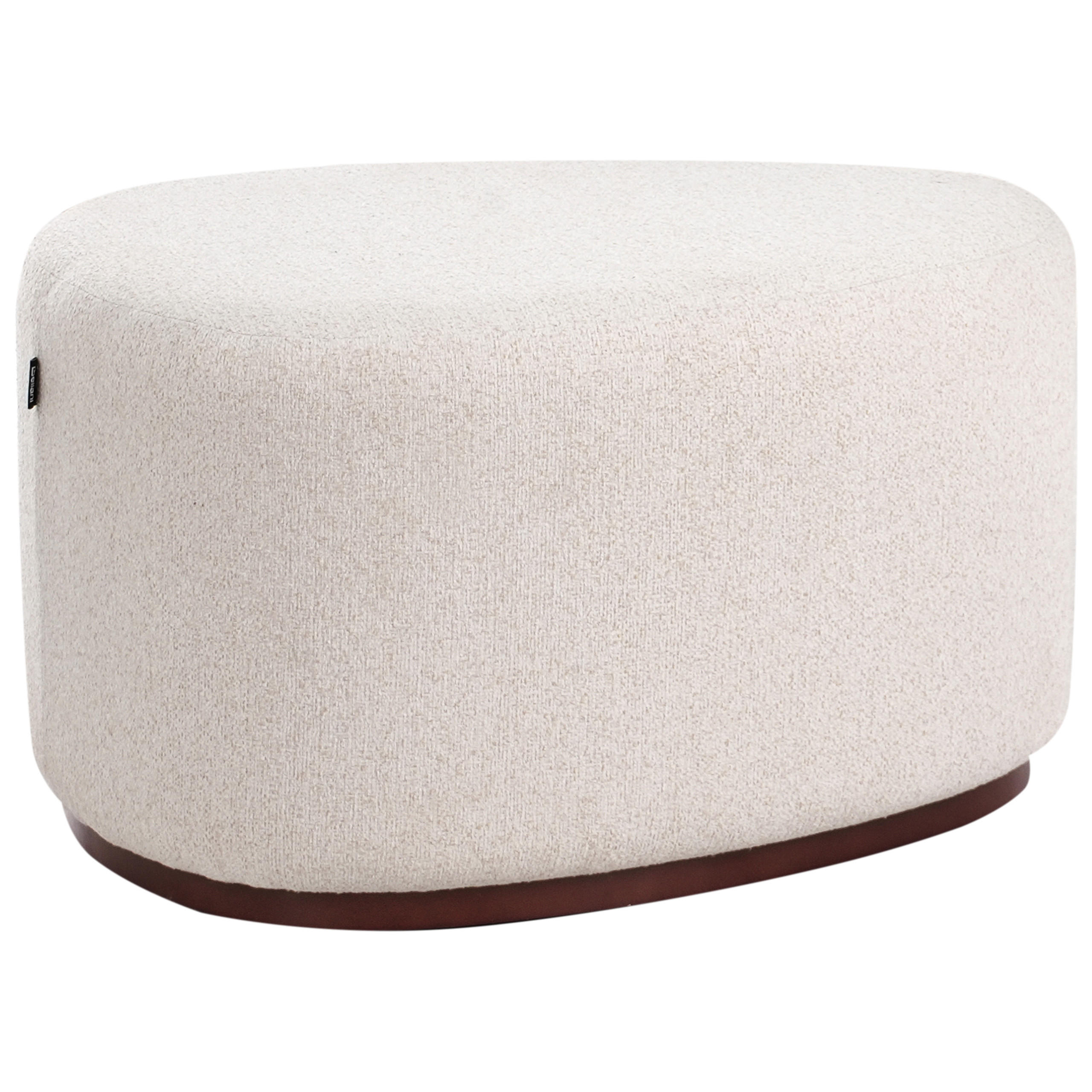 POUF Stoff Hellbeige Saco - Beige, Textil (57/45/78cm) - Beliani