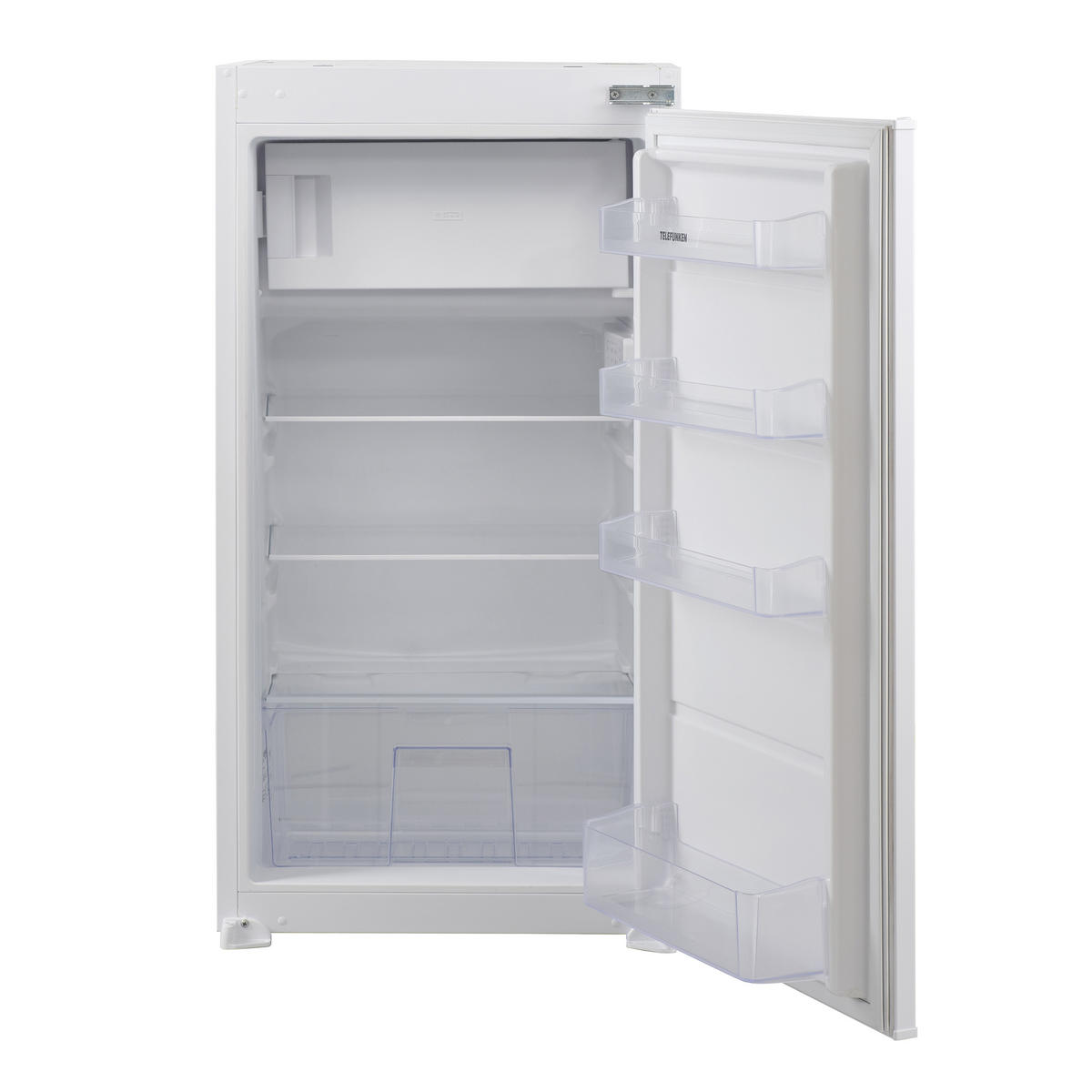 EINBAUKÜHLSCHRANK mit Gefrierfach, 102cm Nische, Schlepptür-Technik, 139 Liter Nutzinhalt - Weiß, Glas/Kunststoff (54/102/54.5cm) - Telefunken