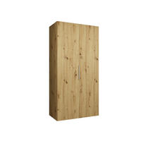 DREHTÜRENSCHRANK 202/100/52 2-türig - Kaschmir/Eiche Artisan, Holz (100/202/52cm) - MÖBEL KRYSPOL