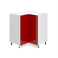 KÜCHENUNTERSCHRANK 90 cm SNP ohne Arbeitsplatte, Rot Hochglanz - Rot, Holz (90/82/90cm) - B BELINI GROUP