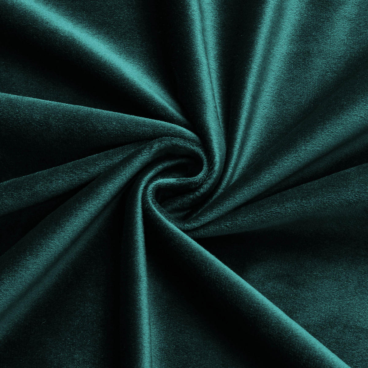 VORHANG Kräuselband Samt 140/245 cm Petrol - Petrol, Textil (140/245/245cm) - TiborTex