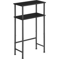 KONSOLENTISCH schmal 2-Ebene - Schwarz, Metall (20/40/80cm) - HOOBRO