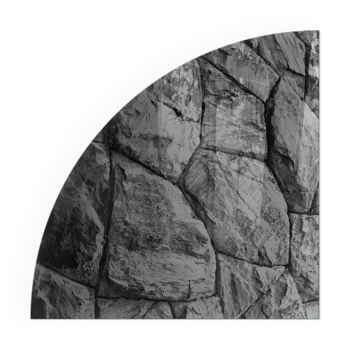 GLASPLATTE für Kamin 100x100 cm - Grau, Glas (100/100/0.4cm) - TULUP