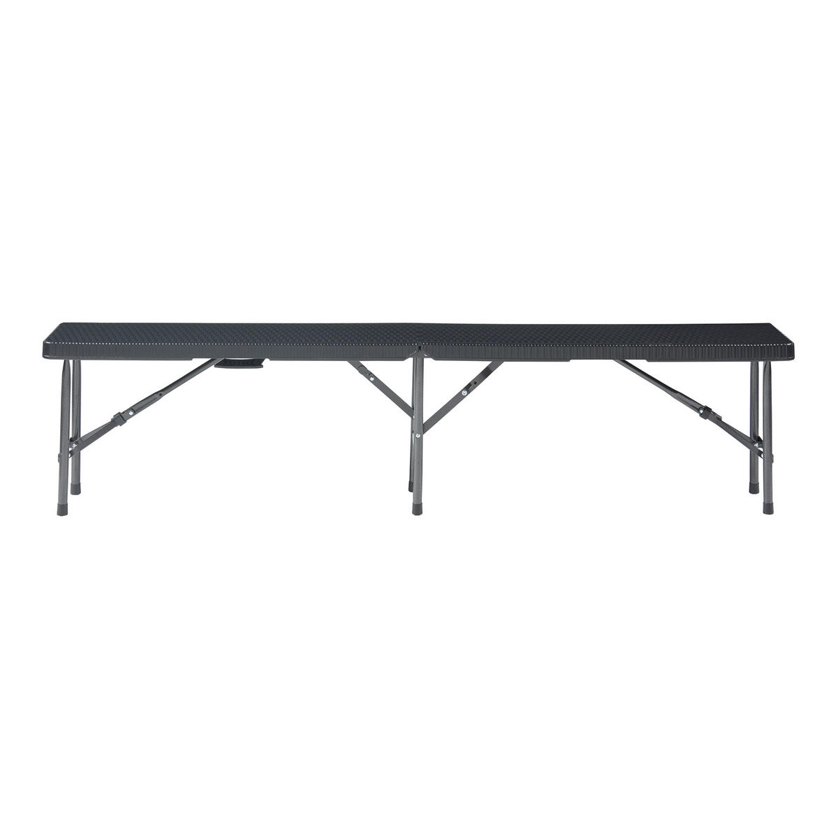 KLAPPBANK Mark - Schwarz, Kunststoff/Metall (180/43/25cm) - [en.casa]