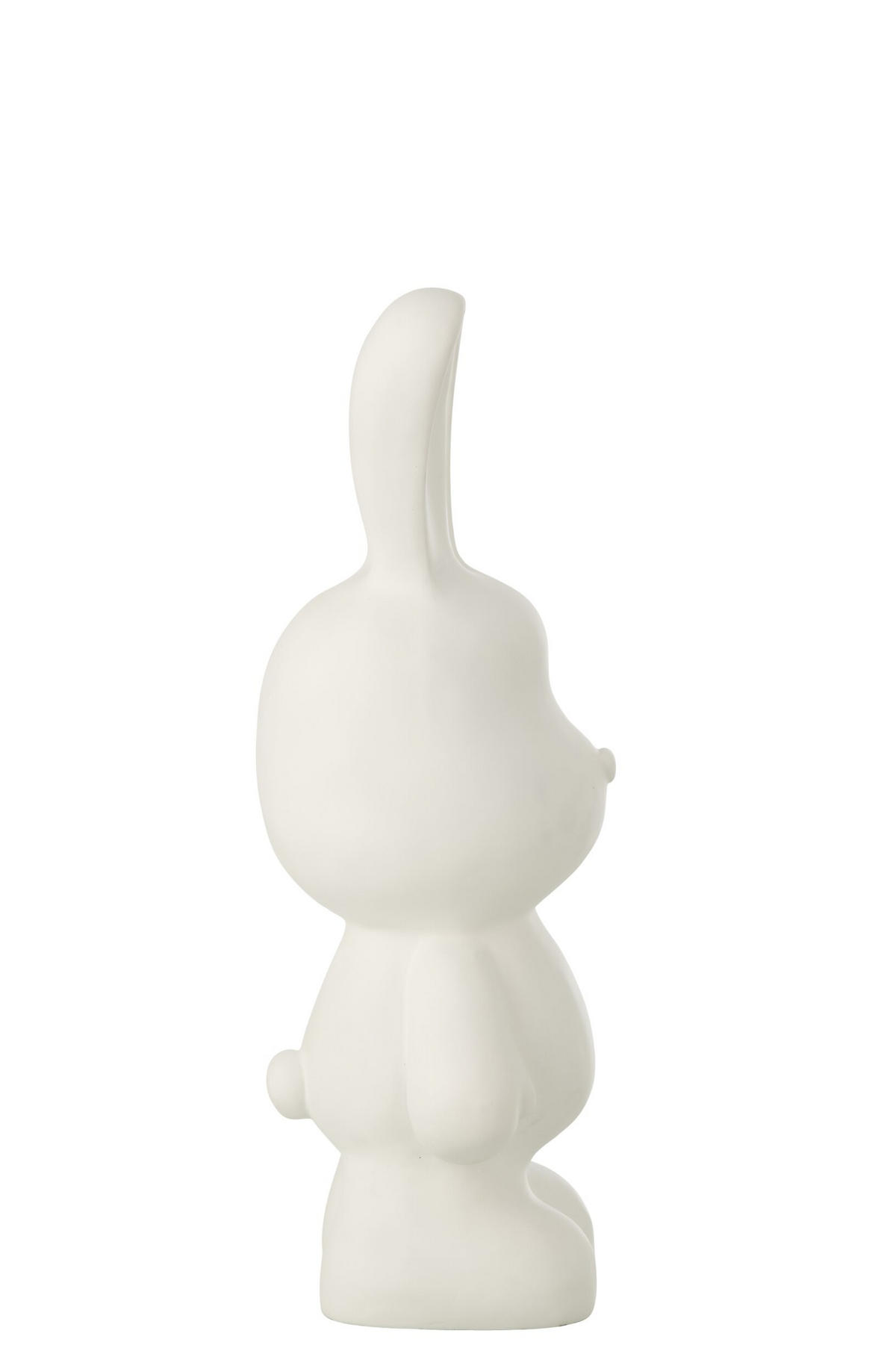 DEKOOBJEKT KANINCHEN EDDY Weiß - Weiß, Glas/Naturmaterialien (17.5/49/20.5cm) - J-Line