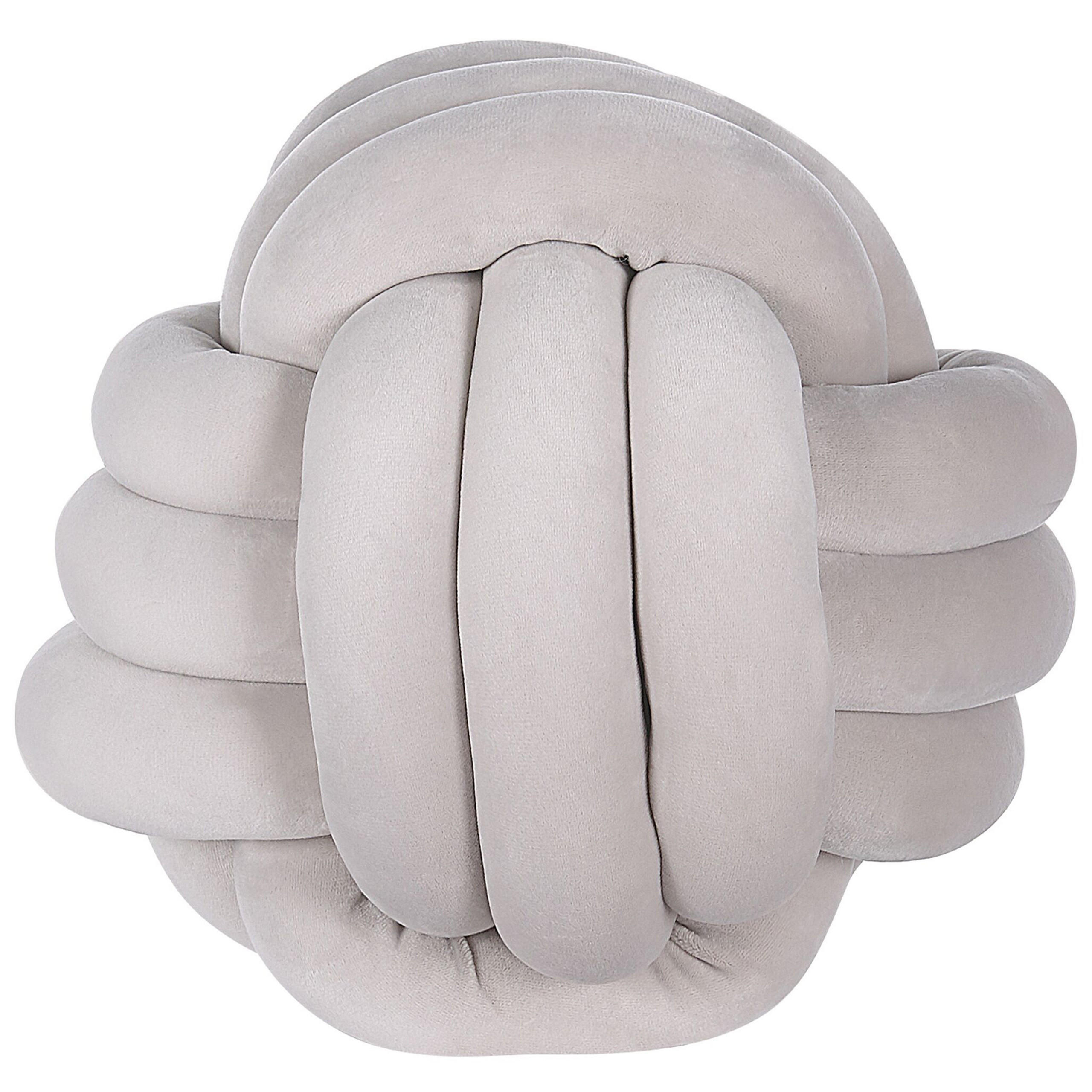 DEKOKISSEN Hellgrau 30/30 cm Malni - Hellgrau, Textil (30/30cm) - Beliani