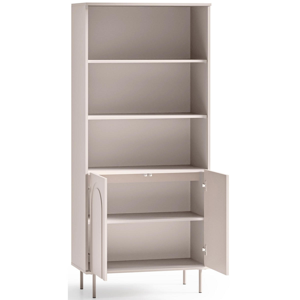 REGAL Orvella Taupe 80 cm - Taupe, Holzwerkstoff (80/180/40cm) - Homebook
