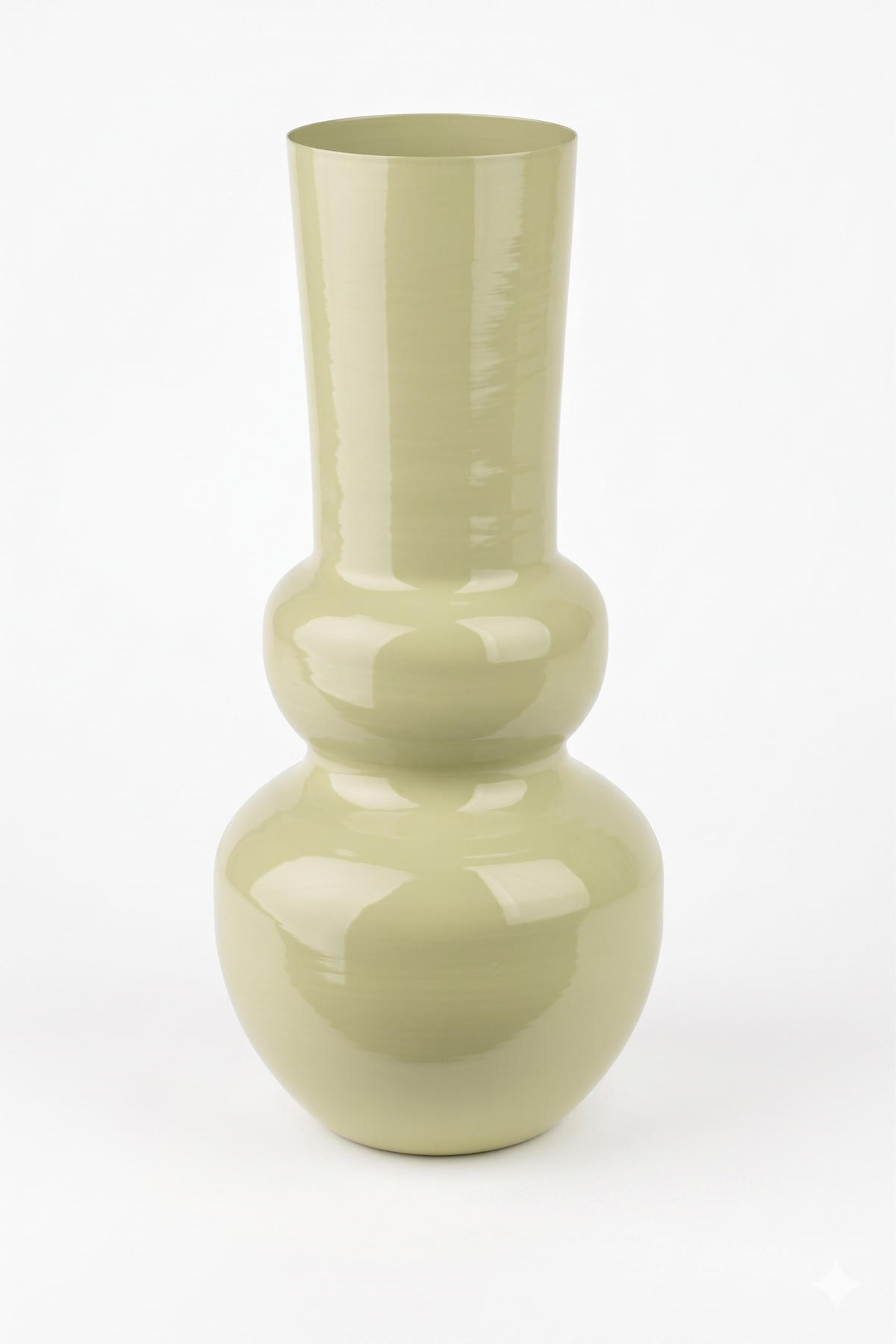 VASE Roger Salbeigrün 10/17/36cm Metall - Grün, Metall (36cm) - Mondex