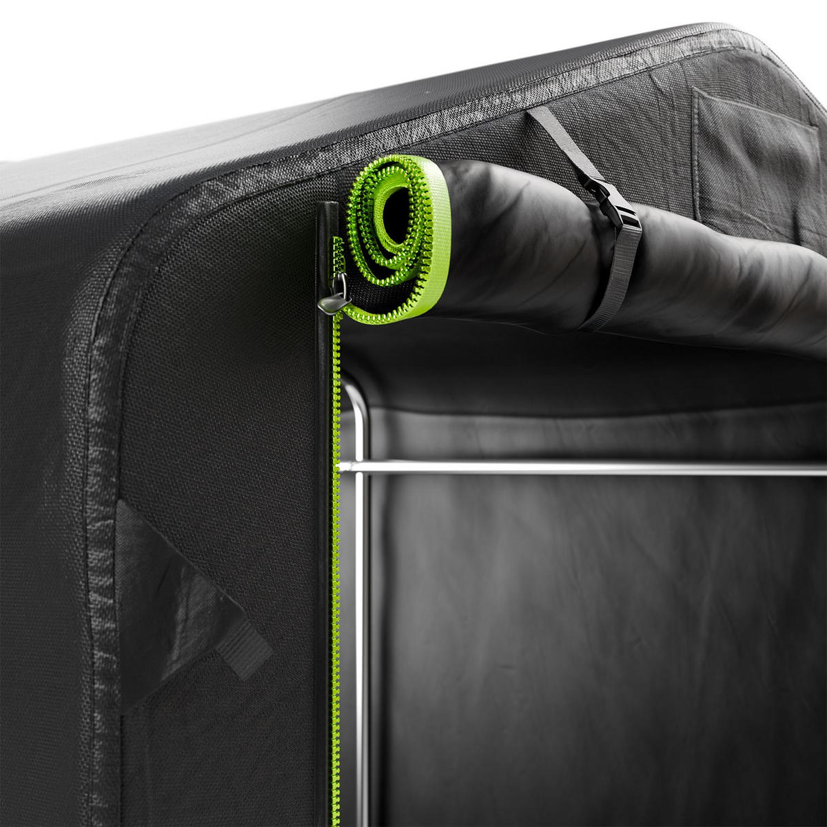 GERÄTEZELT S anthrazit 180/120/165 cm - Anthrazit, Metall (120/165/180cm) - Juskys