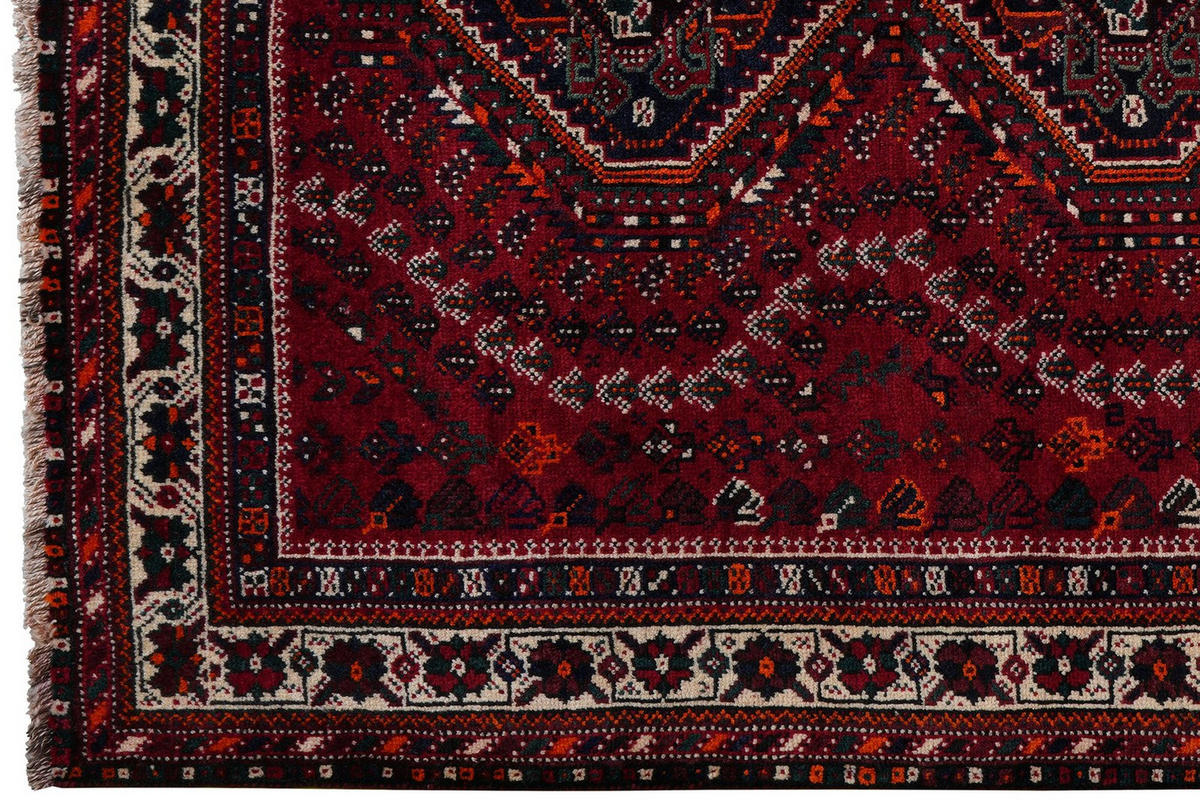 ORIENTTEPPICH handgeknüpft Gashgai Rot 203/164 cm Schurwolle - Rot, Textil (164/203cm) - Looma