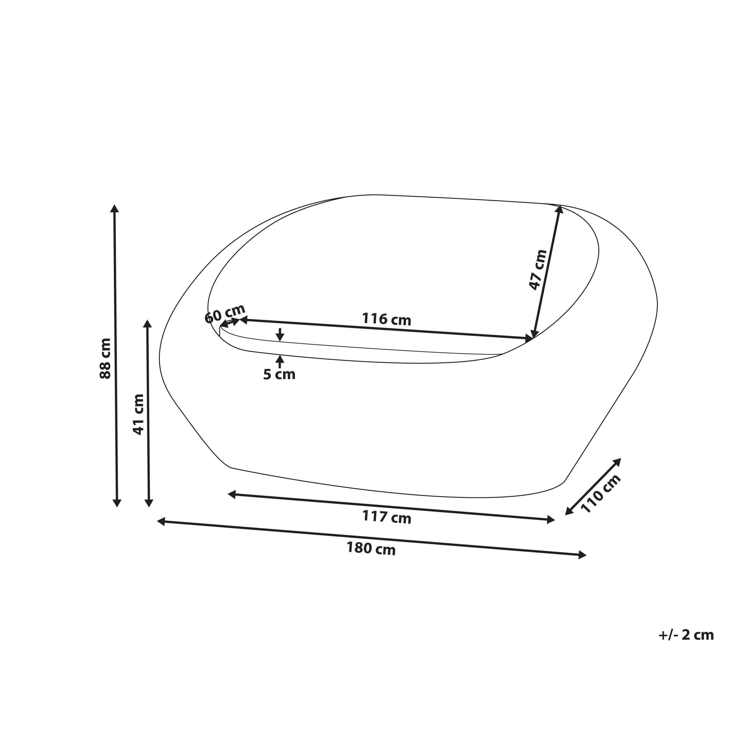 Thumbnail - Beliani Gartensofa, Natur, Beige, Naturmaterialien, 180x88x110 cm, Loungemöbel, Gartensofas