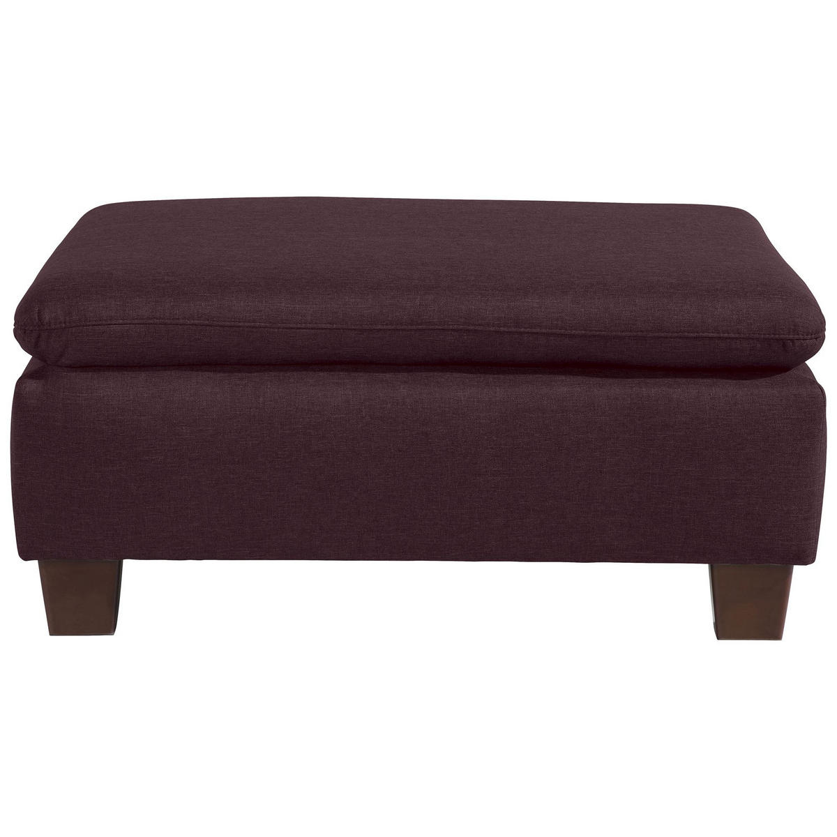 POLSTERHOCKER Kaylil Flachgewebe burgund - Bordeaux, Kunststoff (90/43/60cm) - 58aufmkessel