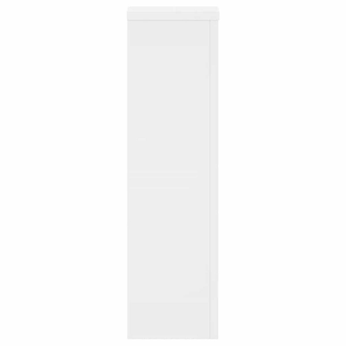 PFLANZENSTÄNDER 2er Set Weiss 17/17/60 Cm Holzwerkstoff - Weiß, Holzwerkstoff (17/60/17cm) - vidaXL