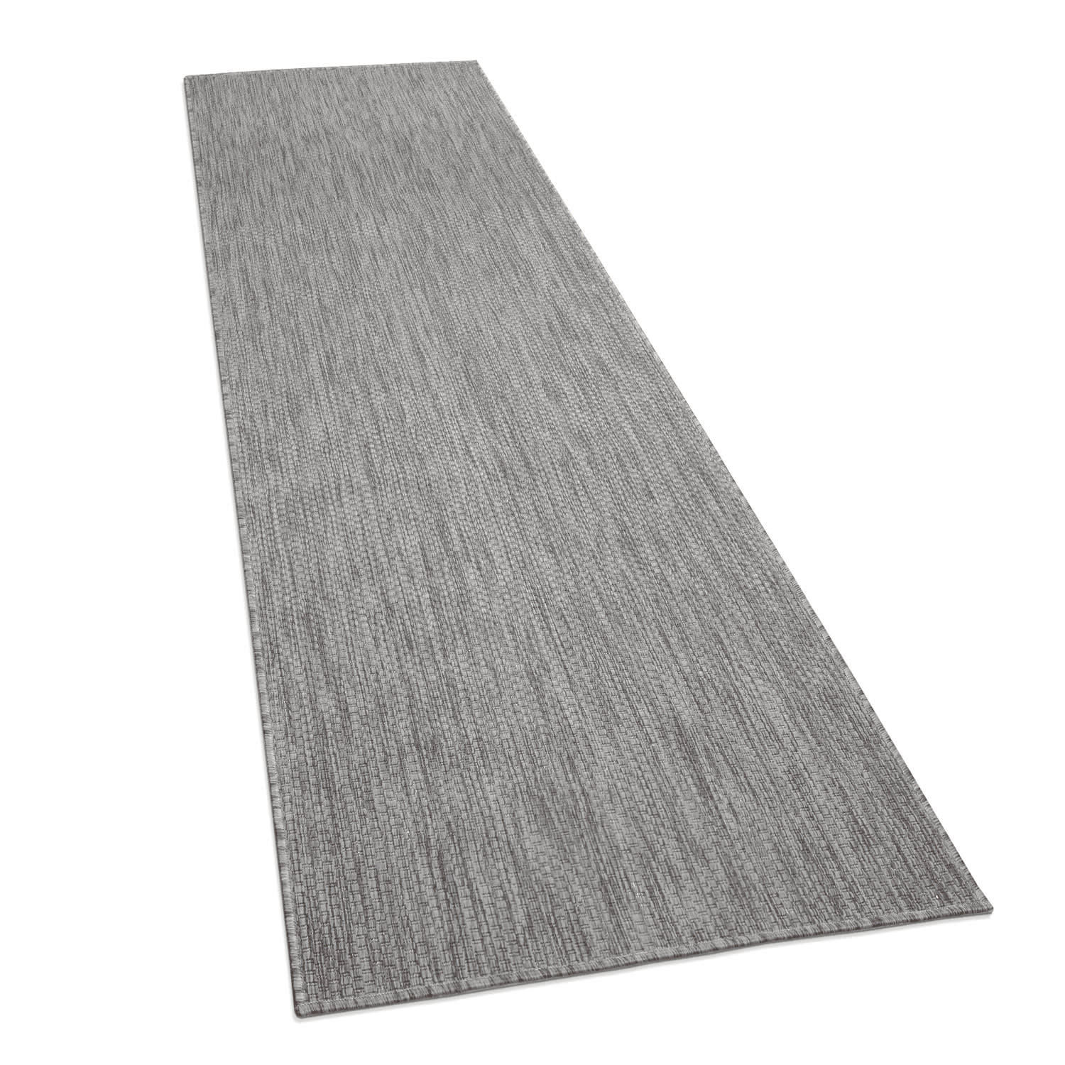 Paco Home Outdoorteppich Grau 80x250 cm