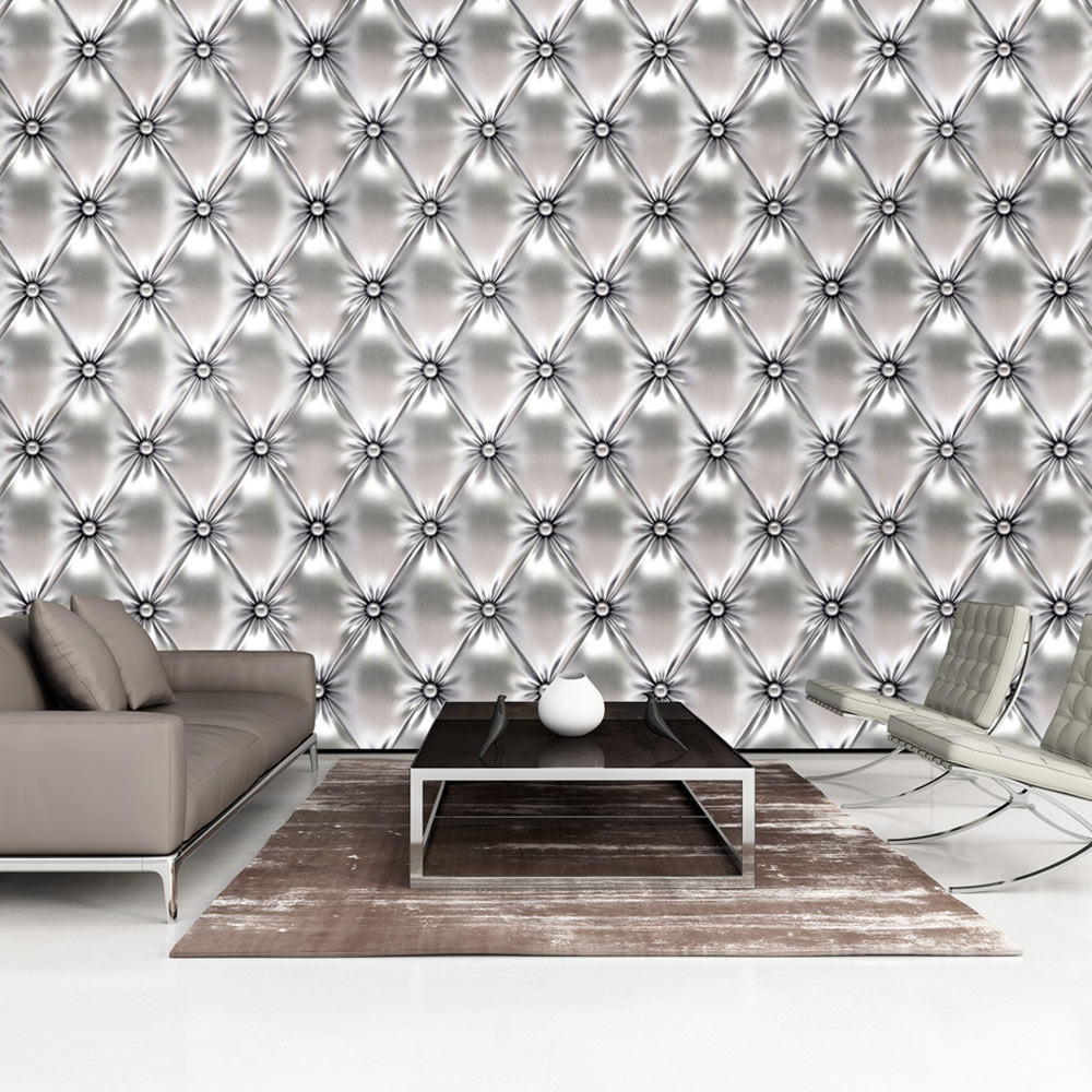 SELBSTKLEBENDE FOTOTAPETE 490/280 cm - Weiß/Grau, Kunststoff/Textil (490/1cm) - KUNSTLOFT