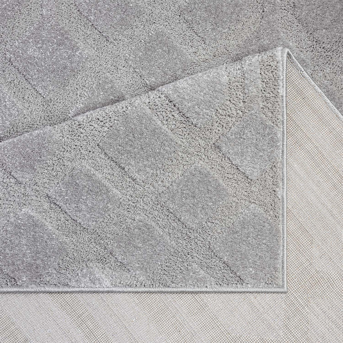 KURZFLOR-TEPPICH Flair 138 Grau 200x290 cm - Grau, Textil (200/290cm) - carpet city