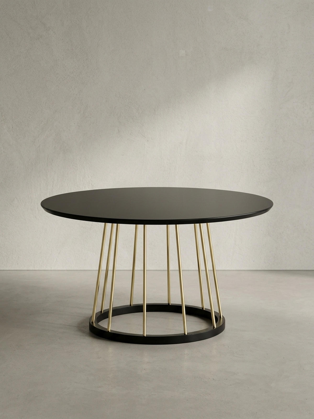 COUCHTISCH Schwarz Gold, Metall mit großer Ablagefläche, elegantes Design - Goldfarben/Schwarz, Holz/Metall (80/80/42cm) - KADIMA DESIGN