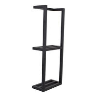 HANDTUCHSTÄNDER Pim Schwarz - Schwarz, Metall (30/80/15cm) - LOFT42