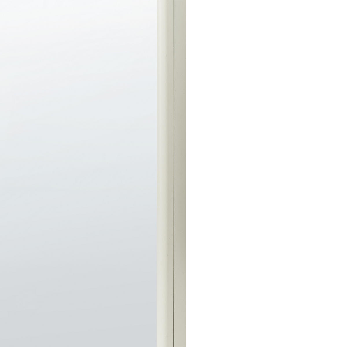WANDSPIEGEL Metall weiß 45/145 cm Bussy - Weiß, Metall (45/145/3cm) - Beliani