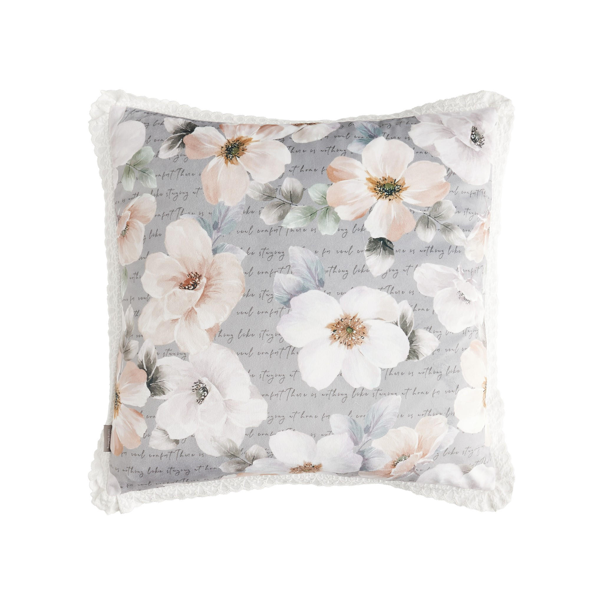 KISSENBEZUG Borrelio - Grau, Textil (45/45cm) - home&you