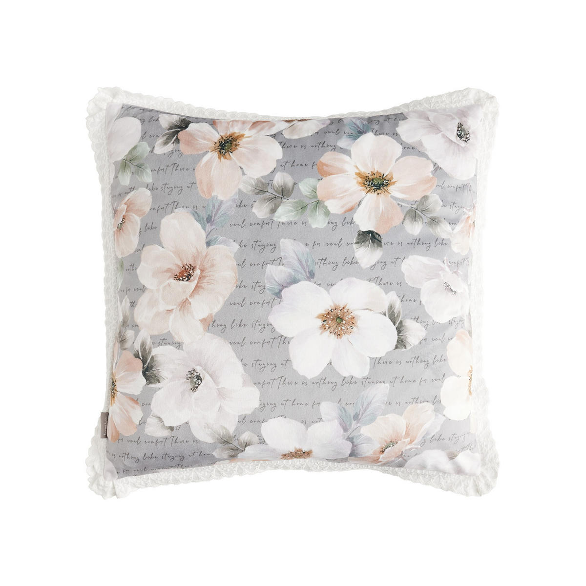 KISSENBEZUG Borrelio - Grau, Textil (45/45cm) - home&you