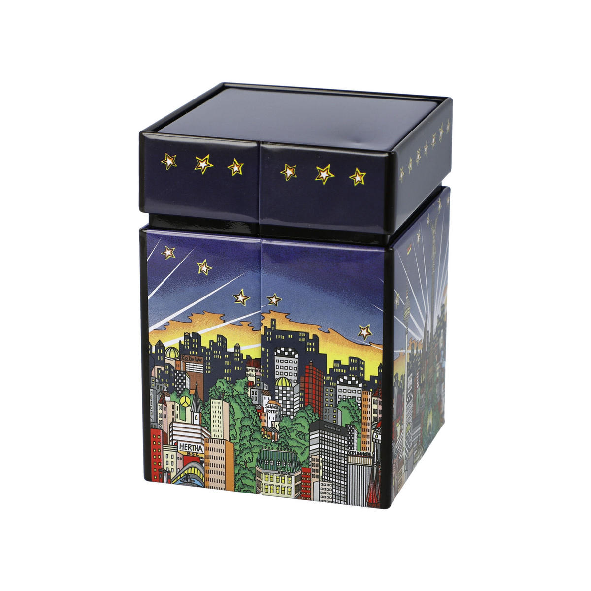 TEEDOSE Fazzino My Berlin Your Berlin, Metall, Bunt, 600 ml - Multicolor, Metall (7.5/11/7.5cm) - Goebel