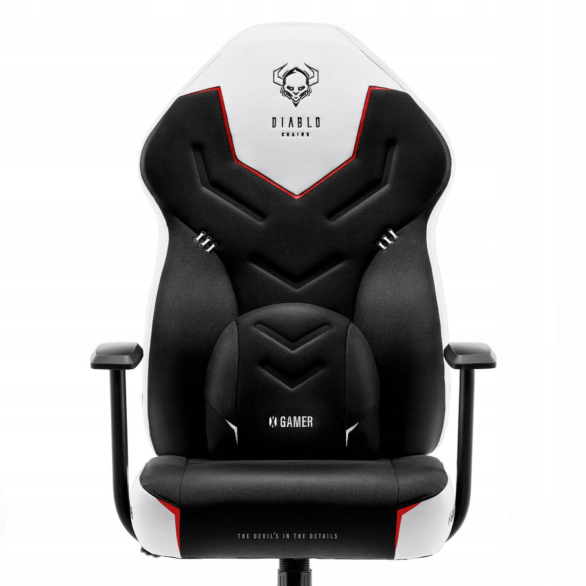 GAMINGSTUHL X-GAMER - Schwarz/Weiß, Metall (68/118/56cm) - Diablo Chairs