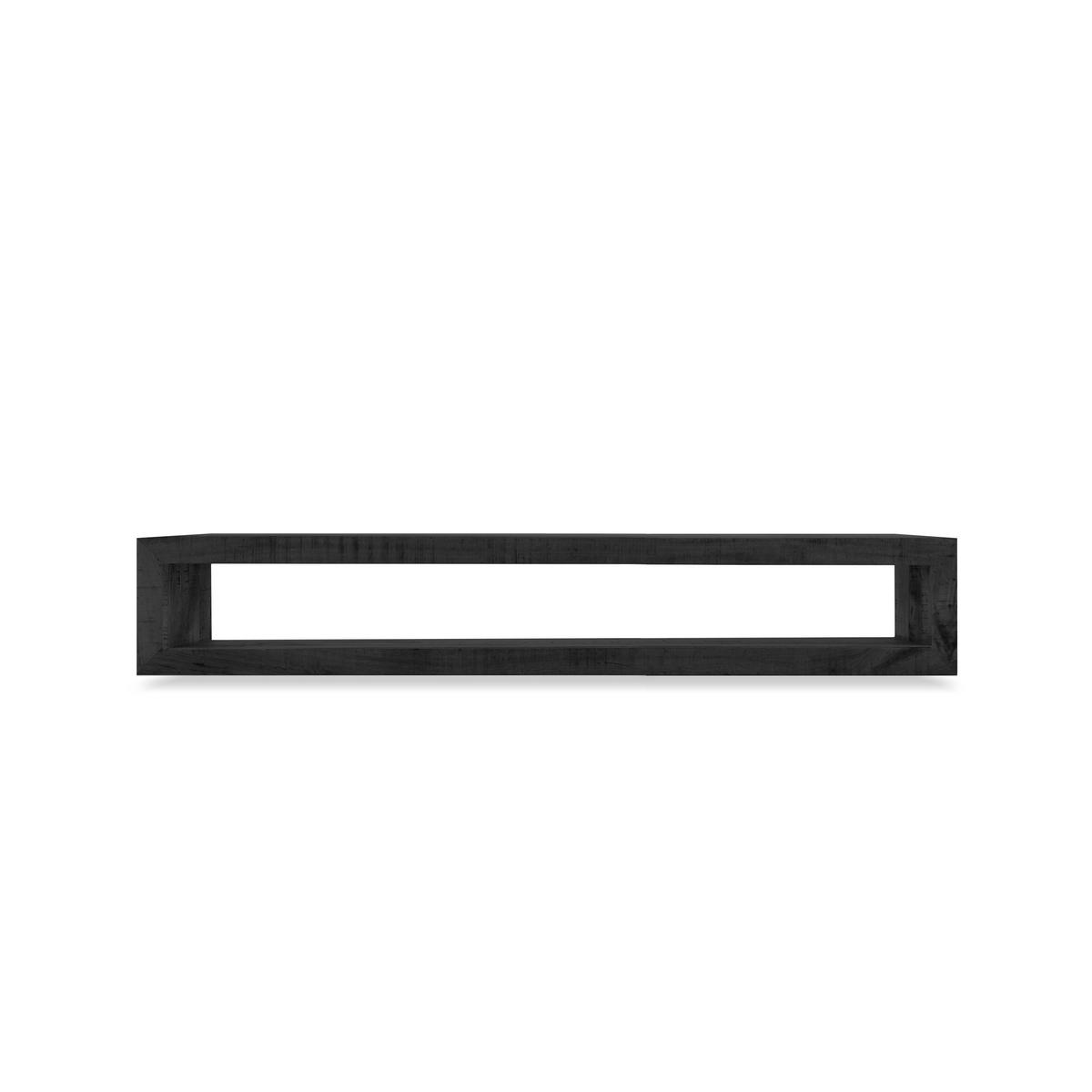TV Hängeboard Mangoholz 160 cm / 35 cm Schwarz - Schwarz, Holz (160/30/35cm) - Villa Möbel