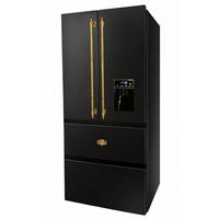 SIDE-BY-SIDE-RETRO-KÜHLSCHRANK KS 80425 Em, Schwarz, No Frost 506 L - Schwarz, Metall (83.6/183/70.6cm) - Kaiser Küchengeräte