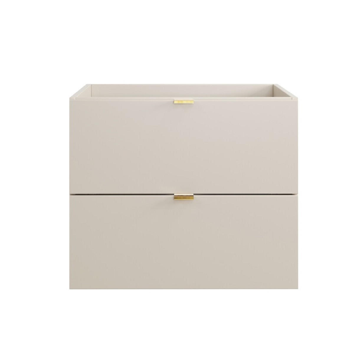 WASCHTISCHUNTERSCHRANK 60 cm 3Teile - Dalia Cashmere D BM358 in Kaschmir/Matt - Kaschmir, Holz (60/50/48cm)