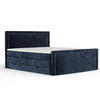 BOXSPRINGBETT Lavenda Marineblau 200/200 cm - Schwarz/Dunkelblau, Holz/Holzwerkstoff (200/200cm) - Maison de Reve