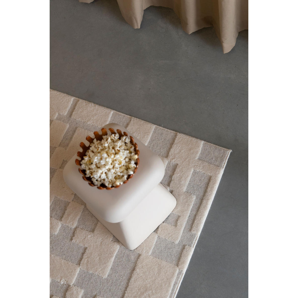 BEISTELLTISCH Earth Beige - Beige, Metall (29.5/29.5/51cm) - Zuiver