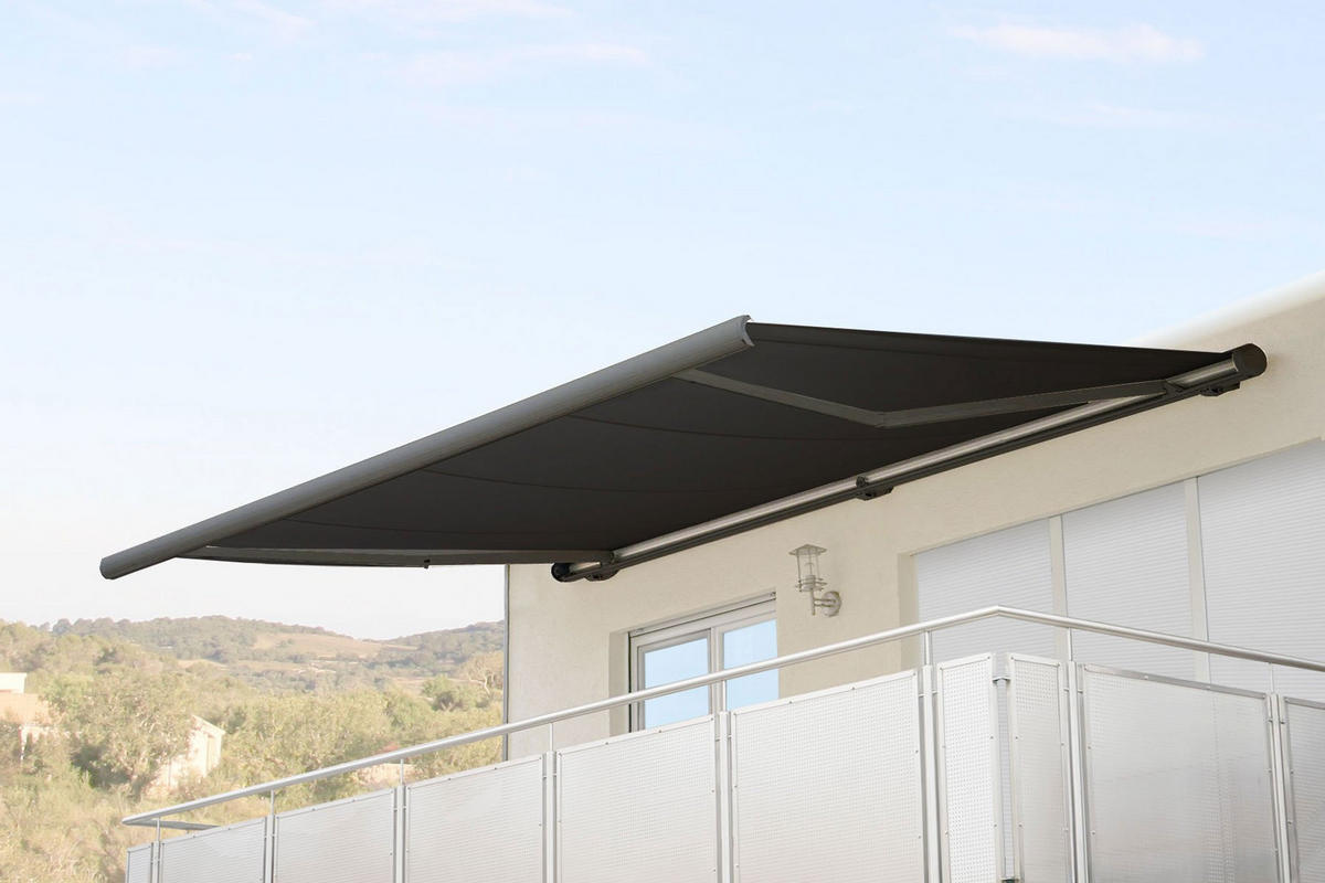 ELEKTRISCHE KASSETTENMARKISE Anthrazit, Grau - Anthrazit/Grau, Textil (400/23/300cm) - MCW