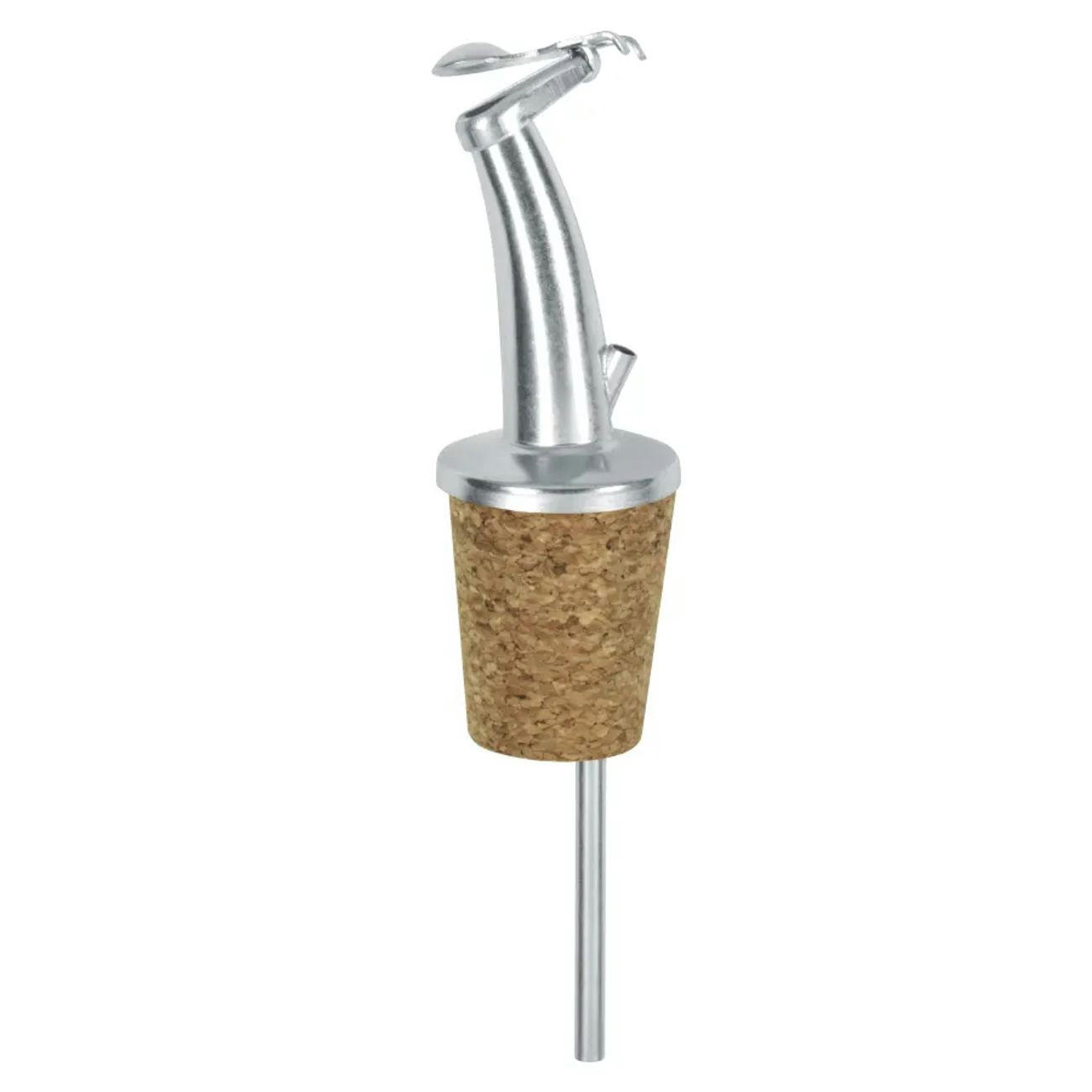 FLASCHENAUSGIESSER QUICK, mit Klappe, silberfarben, Metall - Silberfarben, Metall (4/10/4cm) - ich-zapfe