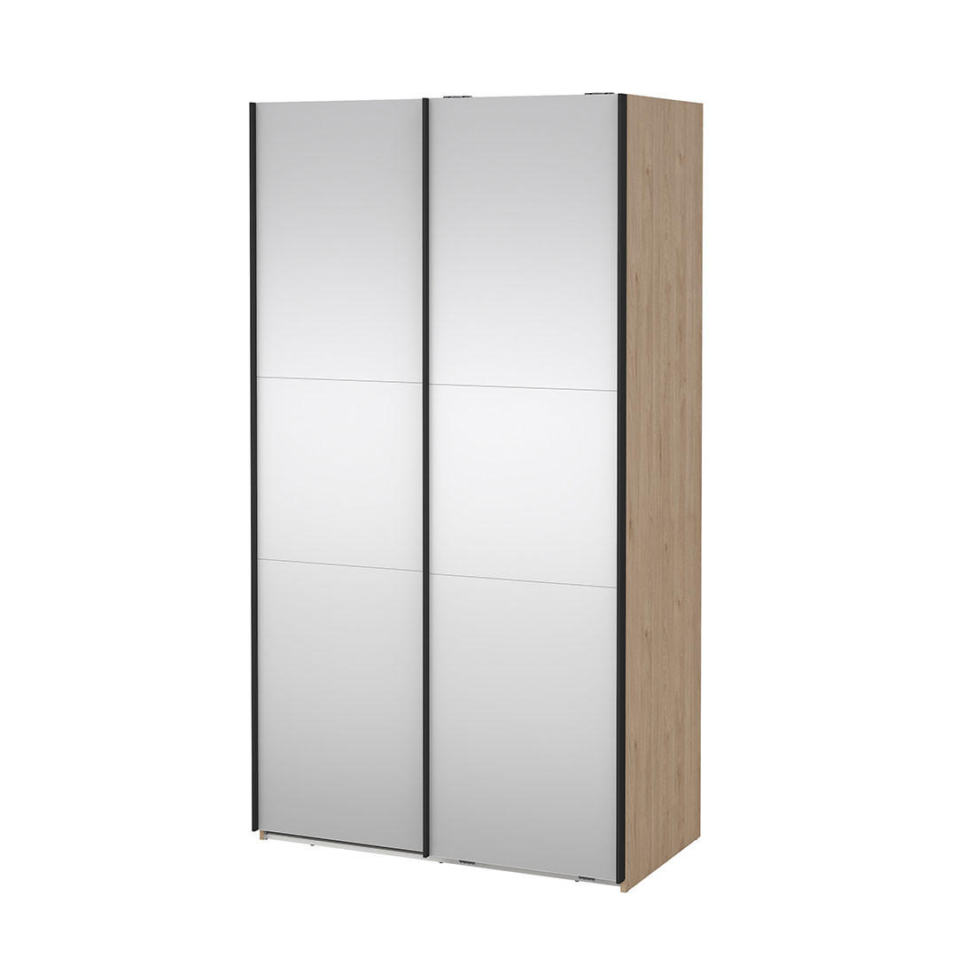 SCHIEBETÜRENSCHRANK, Como, Eiche, Holzwerkstoff, 119 x 67 x 221 cm - Eichefarben, Holzwerkstoff (119/221/67cm) - ebuy24