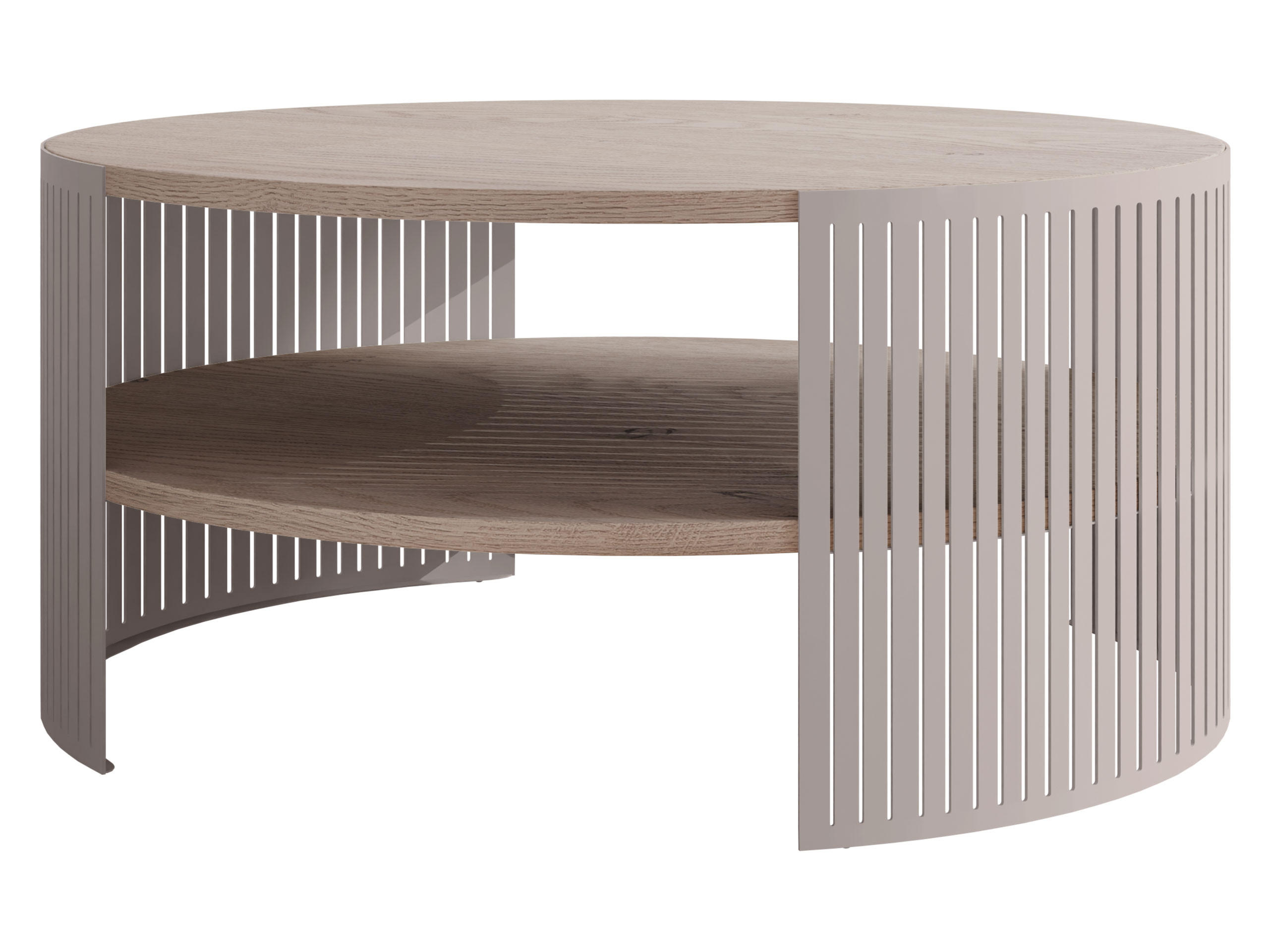 COUCHTISCH Fikoli Cashmere - Kaschmir/Hellbraun, Holzwerkstoff/Metall (75/75/40cm) - MIRJAN24