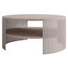 COUCHTISCH Fikoli Cashmere - Kaschmir/Hellbraun, Holzwerkstoff/Metall (75/75/40cm) - MIRJAN24
