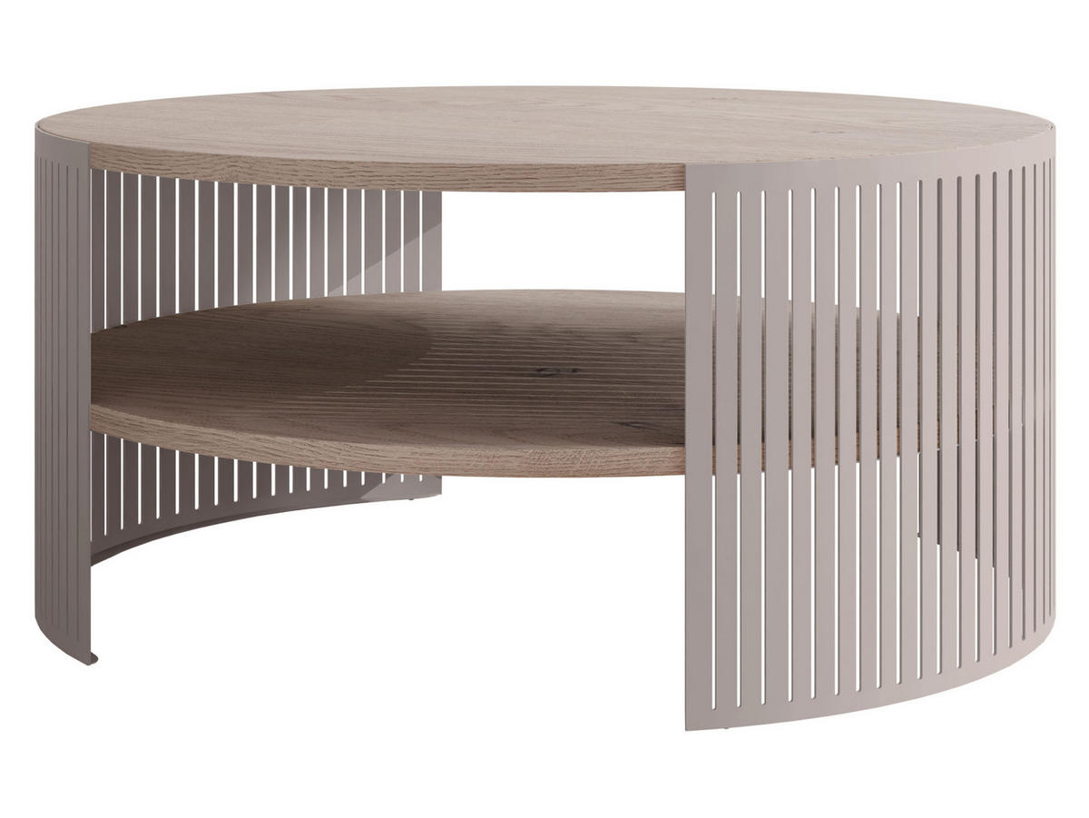COUCHTISCH Fikoli Cashmere - Kaschmir/Hellbraun, Holzwerkstoff/Metall (75/75/40cm) - MIRJAN24